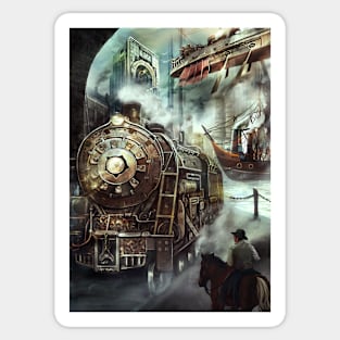 Steampunk World Sticker